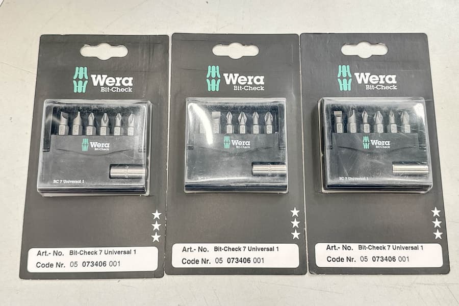 3 Bit-Sets Wera Bit-Check 7